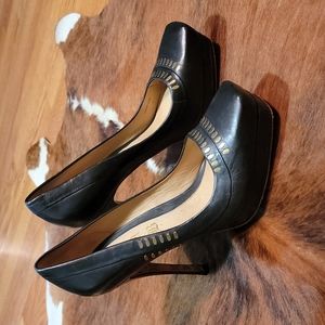 Ladies black high heel 8 made in Brazil LAMB